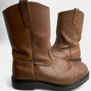 Red Wing Shoes Men's Leather Pecos Steel Toe Boots Cowboy Work Biker 10.5 EE